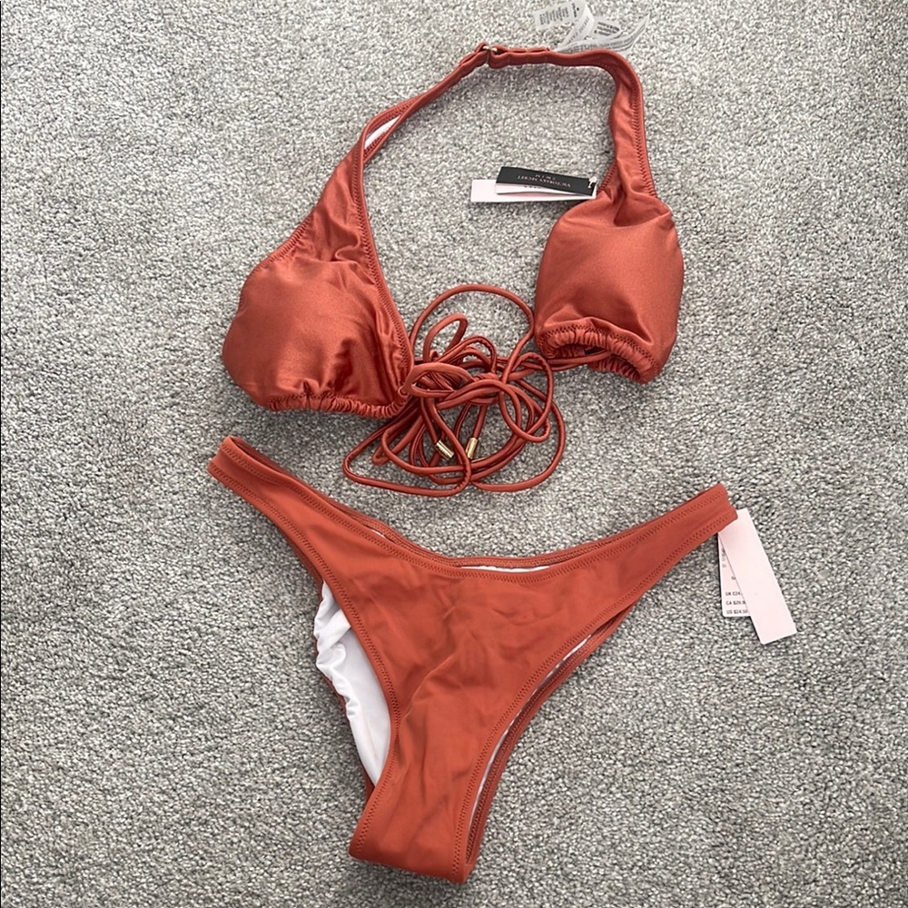 Victoria’s Secret Rust Wrap Bikini Set
